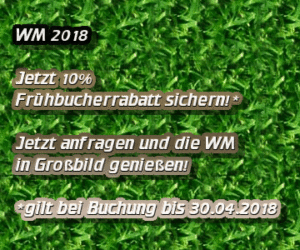 WM 2018, die Fussball WM 2018 in Großbild genießen. Jetzt anfragen und Rabatt sichern, nur bei Beamerverleih-Aschaffenburg
